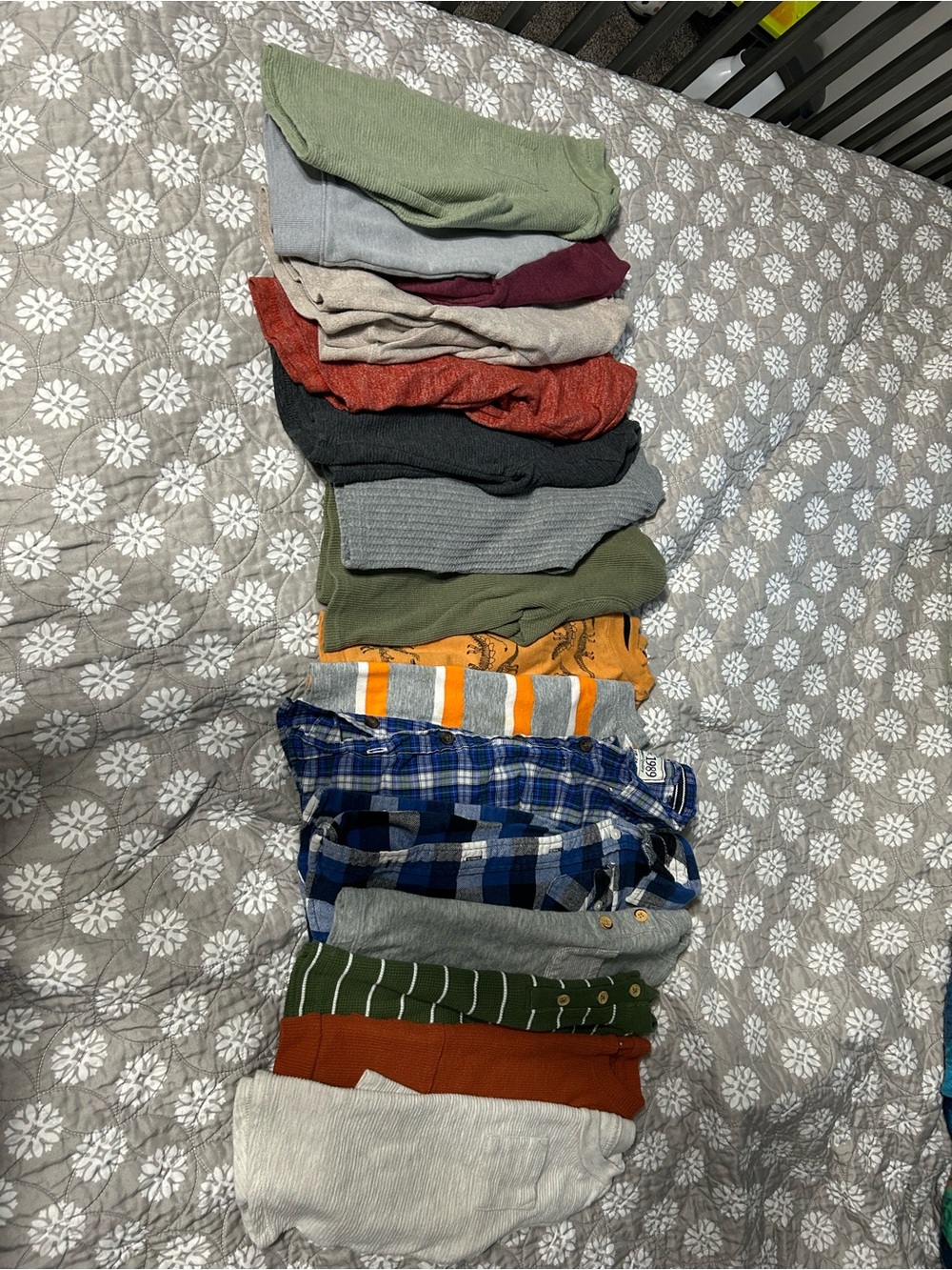 Kids Tops Multi-Color Knit & Plaid Pants Bundle